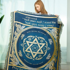 Pentacle-tapestry-Jerusalem-blanket-sofa-cover-religion-carpet-warm-Camping-Beach-mat Pentacle tapestry Jerusalem blanket sofa cover religion carpet warm Camping Beach mat Tarot &Divination