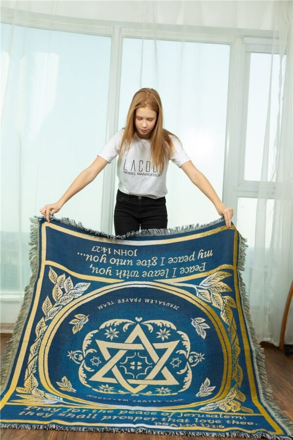 Pentacle tapestry Jerusalem blanket sofa cover religion carpet warm Camping Beach mat Tarot &Divination
