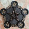 Pentagram Candle Holder Altar Light Holder Decoration Pentagram Wicca Ritual