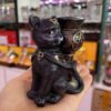 Pentagram Lucky Cat Resin Display Stand Base For Crystal Magic Ball Globe Energy Stone Pedestal Ornaments