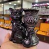 Pentagram Lucky Cat Resin Display Stand Base For Crystal Magic Ball Globe Energy Stone Pedestal Ornaments