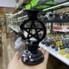 Pentagram Relief Flower Resin Crystal Ball Base Ornament Magic Energy Ball Display Pedestal Suitable for 6-8cm Ball
