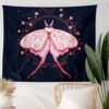 Pink Butterfly Tapestry INS Tapestry Moon Hippie Tapestry Indian Rose Boho Decor Background Wall Cloth Tapestries