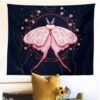 Pink Butterfly Tapestry INS Tapestry Moon Hippie Tapestry Indian Rose Boho Decor Background Wall Cloth Tapestries