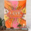 Pink Love Star Tapestry Wall Hanging Psychedelic Magic Retro Wall Hanging Tapestries Bedroom Dorm Room Sun Moon Wall Decor