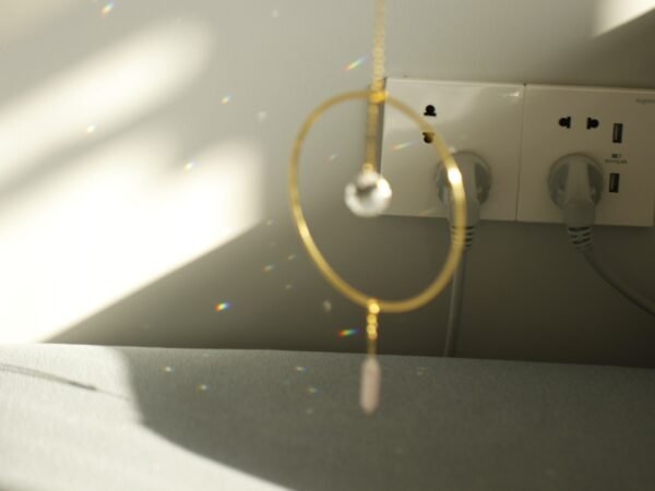 Pink crystal crystal Suncatcher crystal rainbow door decoration window hanging wall hanging crystal dot rainbow making gift