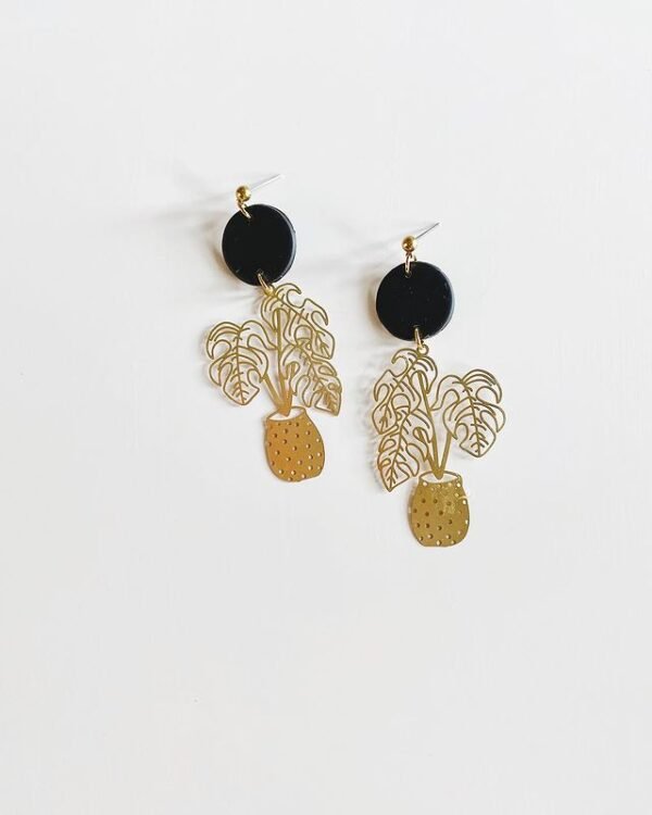 Plant Lady Plant Ear Studs, Plant Huggies, Plant Lady, Gifts for Her, Fun Gifts, Plant Charms, Cute Earrings, Feel Good Gifts