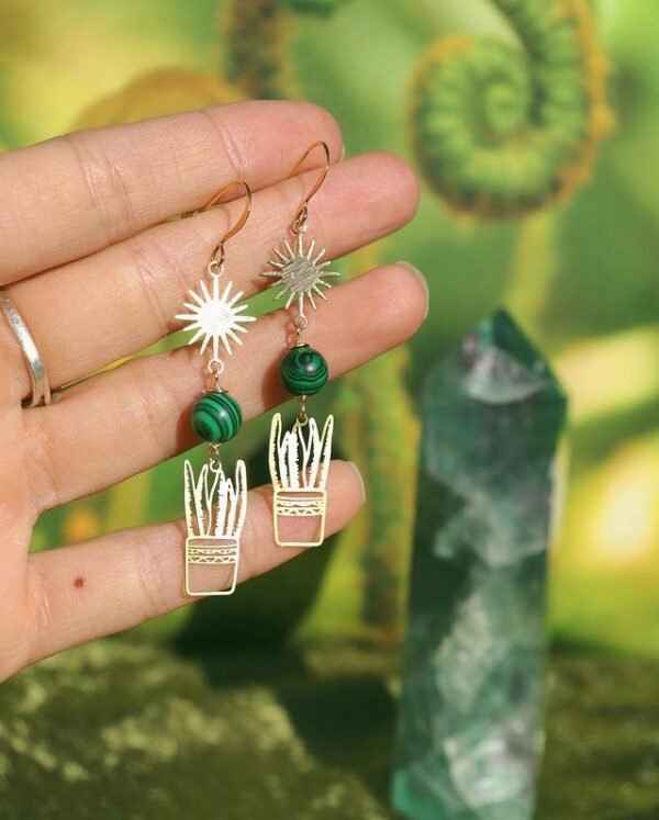 Plant Lady Plant Earrings, Plant Huggies, Plant Lady, Gifts For Her, Fun Gifts, Plant Charms, Cute Earrings, Feel Good Gifts