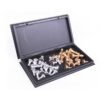 Portable Chess Game Set Checkers and chesses Folding Magnetic Chessboard Chess Pieces Set Children Educational Toys Party Game   Game related