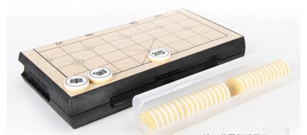 Portable Chinese Chess Set Magnetic Foldable Board Game 25*25*2 cm Xiangqi Travel Chess Game for Entertainment   Game related