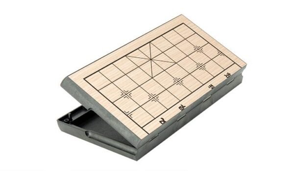 Portable Chinese Chess Set Magnetic Foldable Board Game 25*25*2 cm Xiangqi Travel Chess Game for Entertainment   Game related