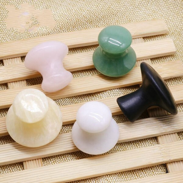 Magicun Crystal~Powder crystal jade mushroom type scraping squeegee scraping beauty  face  Dongling jade squeezing face