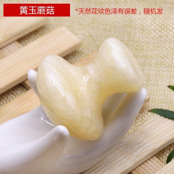 Magicun Crystal~Powder crystal jade mushroom type scraping squeegee scraping beauty  face  Dongling jade squeezing face