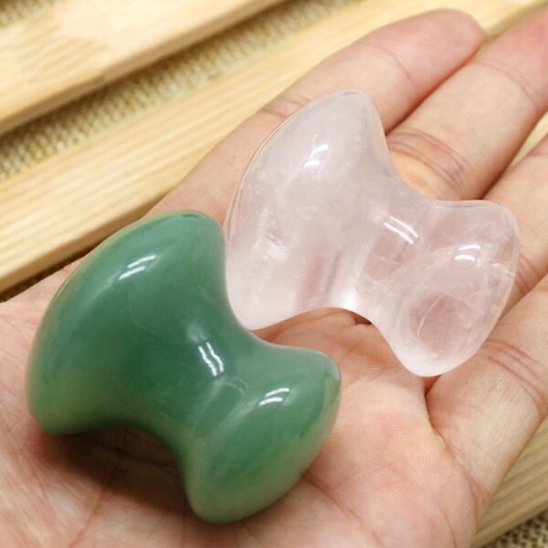 Magicun Crystal~Powder crystal jade mushroom type scraping squeegee scraping beauty  face  Dongling jade squeezing face