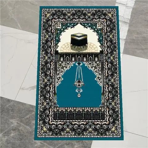 Prayer Carpet Muslim Blanket Eid Islam Non Slip Rug Islamism Worship Home Decoration 3D