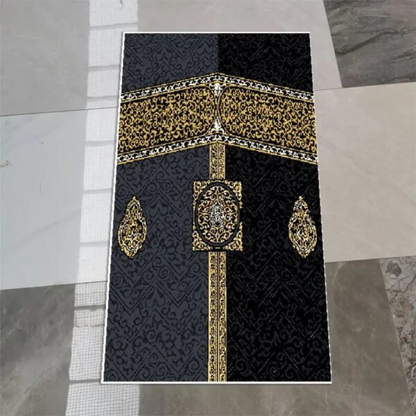 Prayer Carpet Muslim Blanket Eid Islam Non Slip Rug Islamism Worship Home Decoration 3D