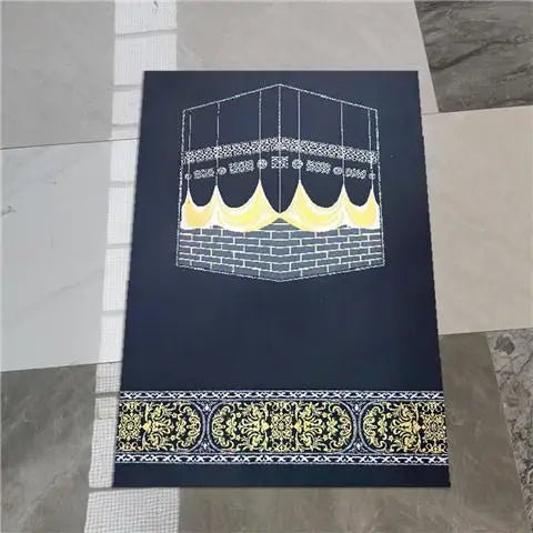 Prayer Carpet Muslim Blanket Eid Islam Non Slip Rug Islamism Worship Home Decoration 3D