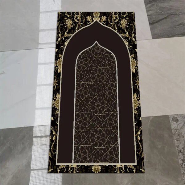 Prayer Carpet Muslim Blanket Eid Islam Non Slip Rug Islamism Worship Home Decoration 3D