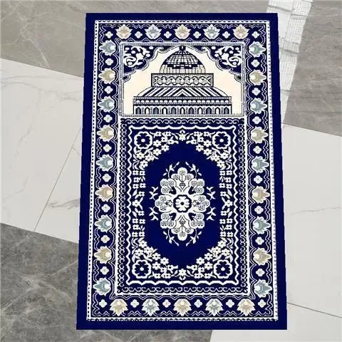 Prayer Carpet Muslim Blanket Eid Islam Non Slip Rug Islamism Worship Home Decoration 3D