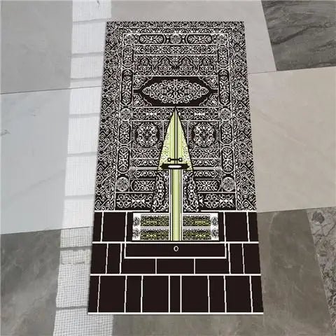 Prayer Carpet Muslim Blanket Eid Islam Non Slip Rug Islamism Worship Home Decoration 3D