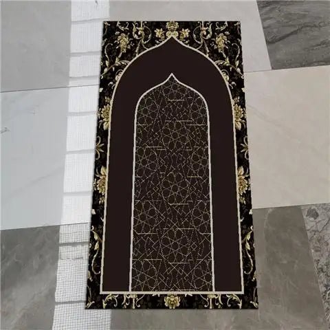 Prayer Carpet Muslim Blanket Eid Islam Non Slip Rug Islamism Worship Home Decoration 3D