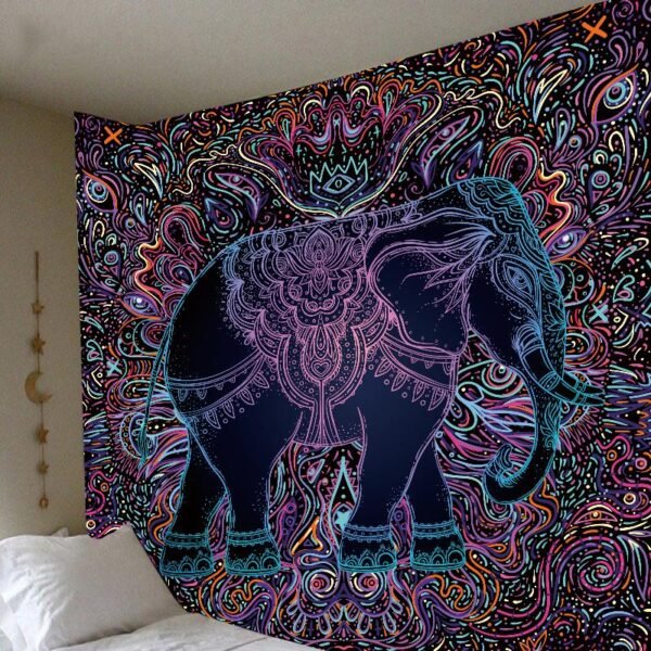 Psychedelic Dreamcatcher Moon Feather Tapestry Hippie Large Bohemian Mandala Tapestries Wall Cloth Carpet Ceiling Room Decor| |