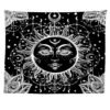 Psychedelic Mandala Tapestry Black Sun And Moon Tapestry Wall Hanging Gossip Tapestries Hippie Wall Rugs Dorm Decor Blanket
