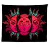 Psychedelic Mandala Tapestry Black Sun And Moon Tapestry Wall Hanging Gossip Tapestries Hippie Wall Rugs Dorm Decor Blanket