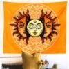 Psychedelic Mandala Tapestry Black Sun And Moon Tapestry Wall Hanging Gossip Tapestries Hippie Wall Rugs Dorm Decor Blanket