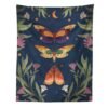 Psychedelic Moon Starry Tapestry Flower Wall Hanging Room Butterfly Carpet Dorm Tapestries Art Home Decoration Accessories