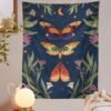 Psychedelic Moon Starry Tapestry Flower Wall Hanging Room Butterfly Carpet Dorm Tapestries Art Home Decoration Accessories