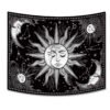 Psychedelic Sun and Moon Tapestry