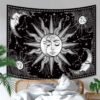 Psychedelic Sun and Moon Tapestry