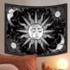 Psychedelic Sun and Moon Tapestry
