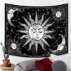 Psychedelic Sun and Moon Tapestry