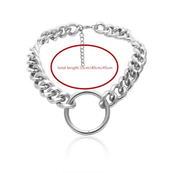 Punk Metal Choker Chain Necklace Gothic Jewelry For Gift
