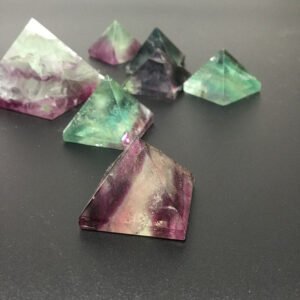 Magicun Crystal~Pure natural crystal pyramid colorful fluorite pyramid green blue purple fluorite tower decoration wholesale