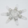 Pyramid Crystal Energy Generator Natural White Quartz Stone Reiki Chakra 7 Points Reiki Spiritual Balancing Healing Meditation - Pendants