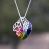 Rainbow Bridge Pet Loss Necklace -Pet Loss Gift - Pet Memorial - Pet Loss Jewelry - Memorial Gift - Loss of Pet - Fur Baby Gift