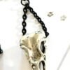 Raven skull chain drop earrings Gothic jewelry silver color Crow's head pendant 2019 fashion women gift new Give to girlfriend