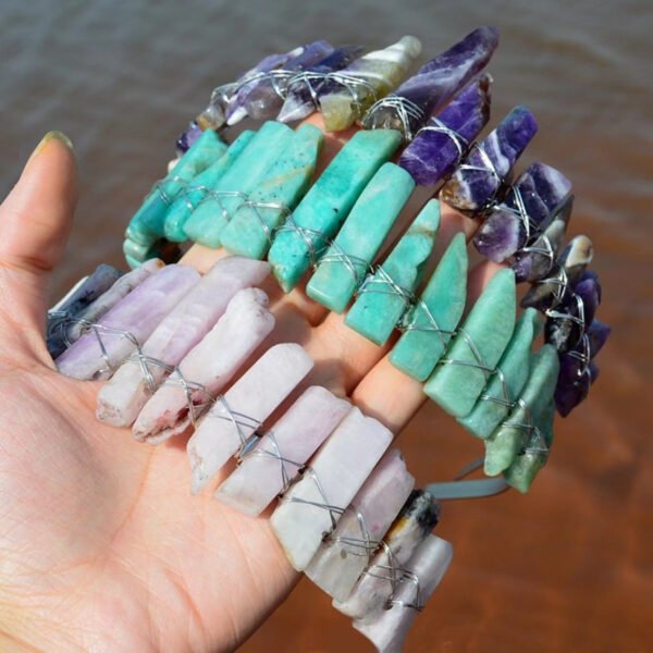 Raw Crystal Crown Witch  Accessories  Natural Crystal Headband Wicca  Bridal Party Gift