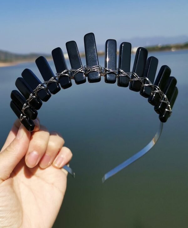 Raw Crystal Crown Witch  Accessories  Natural Crystal Headband Wicca  Bridal Party Gift