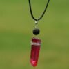Raw Crystal Pillar Pentagram Necklace/ Wrapped Crystal Necklace/ Pendant Necklace/ Crystal Charm Necklace with 70cm Chain