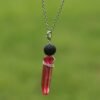 Raw Crystal Pillar Pentagram Necklace/ Wrapped Crystal Necklace/ Pendant Necklace/ Crystal Charm Necklace with 70cm Chain