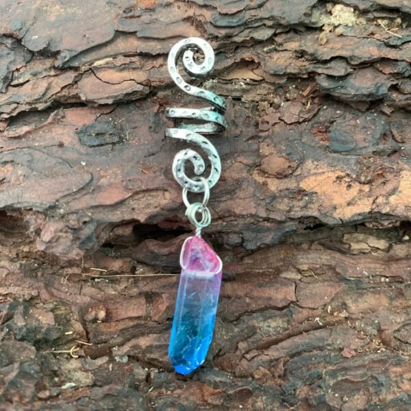 Raw Crystal Viking Spiral Sneak Beaded Beads Wicca Hair Braids Vintage  Witchcraft Accessories natural crystal