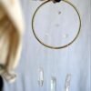 Raw Quartz Crystal Suncatcher Boho Home Decor Sun Catcher Hanging Decor Dreamcatcher Healing Gemstones  Door yard window decor