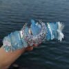 Raw crystal crown custom dragonfly accessories moon crown Goddess crown bridal