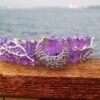 Magic Wicca~Raw crystal crown headband moon tree branch headband headgear bridal party ladies headgear gift witch hairband