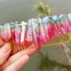 Raw crystal wedding   hair comb hair fork hairpin witch party  princess wedding bridesmaid gifts