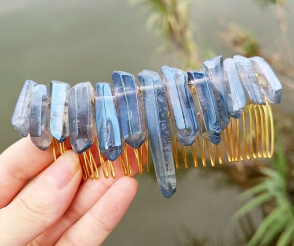 Raw crystal wedding   hair comb hair fork hairpin witch party  princess wedding bridesmaid gifts